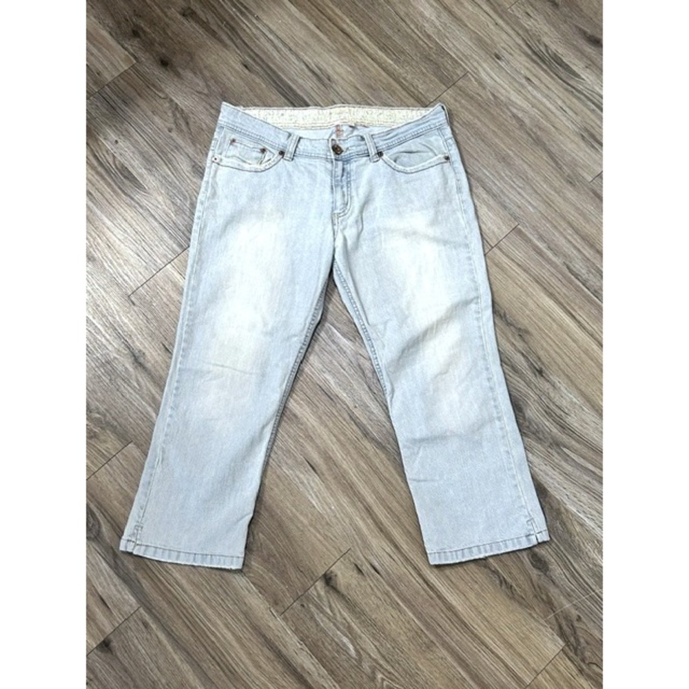 Vintage Y2K Bongo Capri Jeans Juniors 13 Low Rise Light Wash Denim Let me b Line